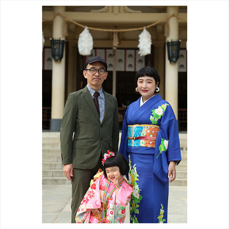 湊川神社で七五三出張撮影